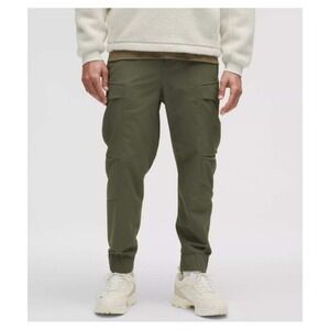 Lululemon Lab Cargo Joggers Mens 32 Olive Green Excellent LM5ASKS.O Techwear
